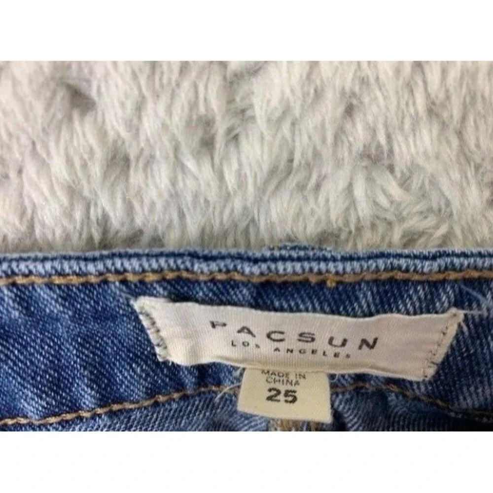 Pacsun Size 25 Womens Skirt Denim Jean Short Cotton Raw Hem Mini